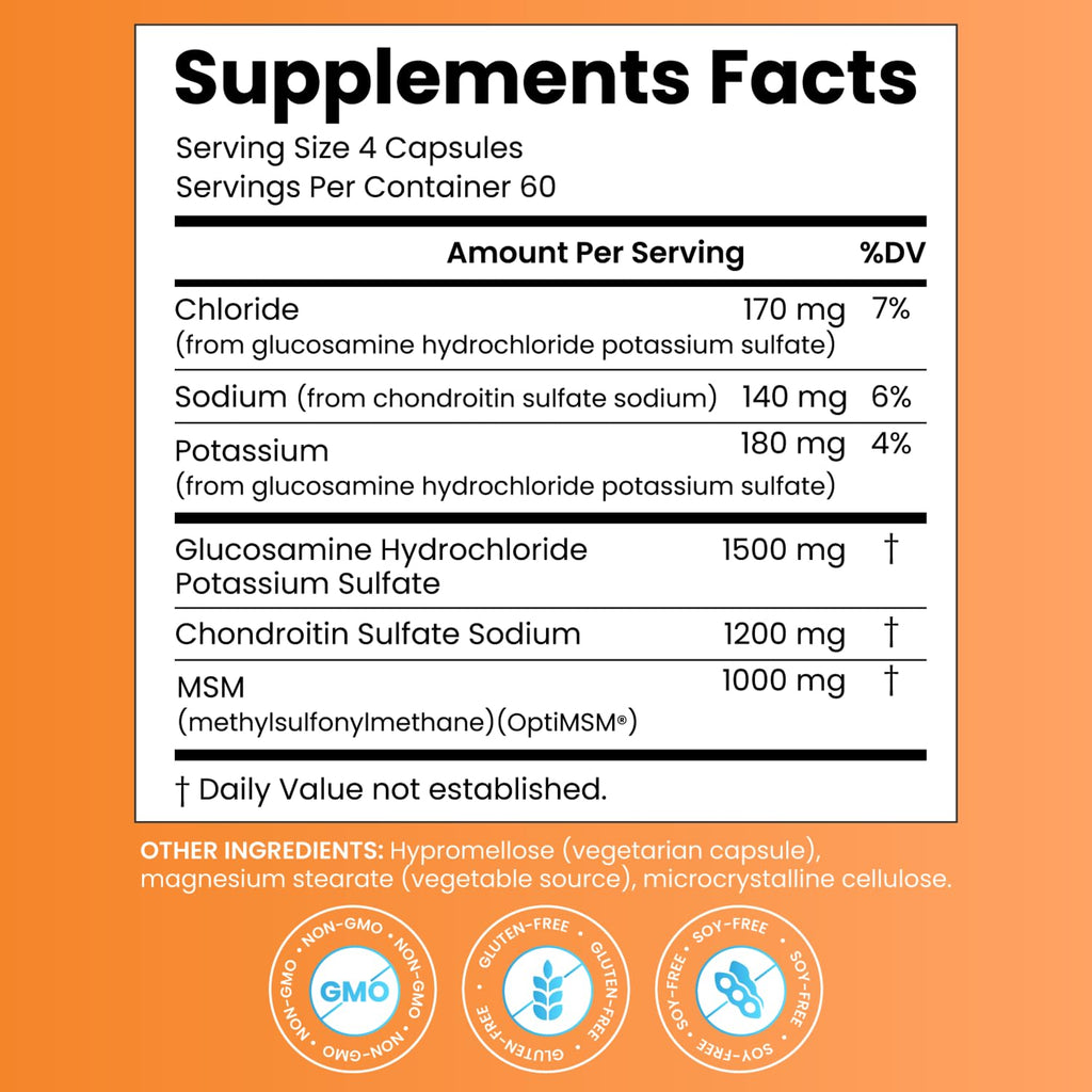 Doctor's Best Glucosamine Chondroitin MSM Joint Health

