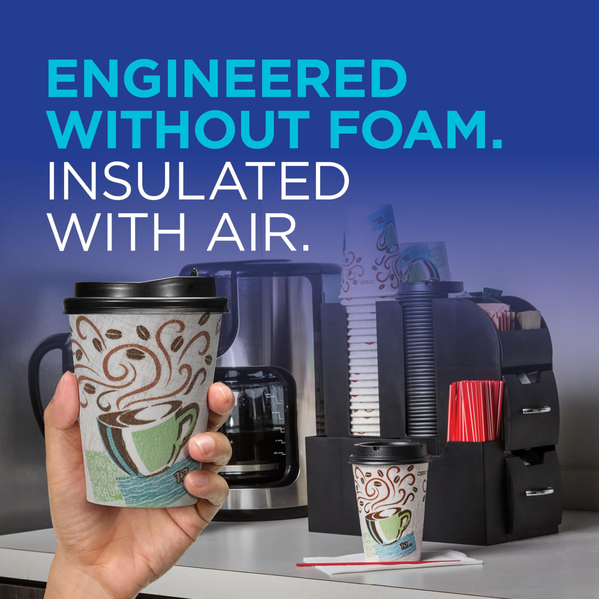 Dixie PerfecTouch Insulated Paper Hot Cup by GP PRO

