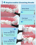 Tartar Remover for Teeth with LED Light - Dental Cleaner

