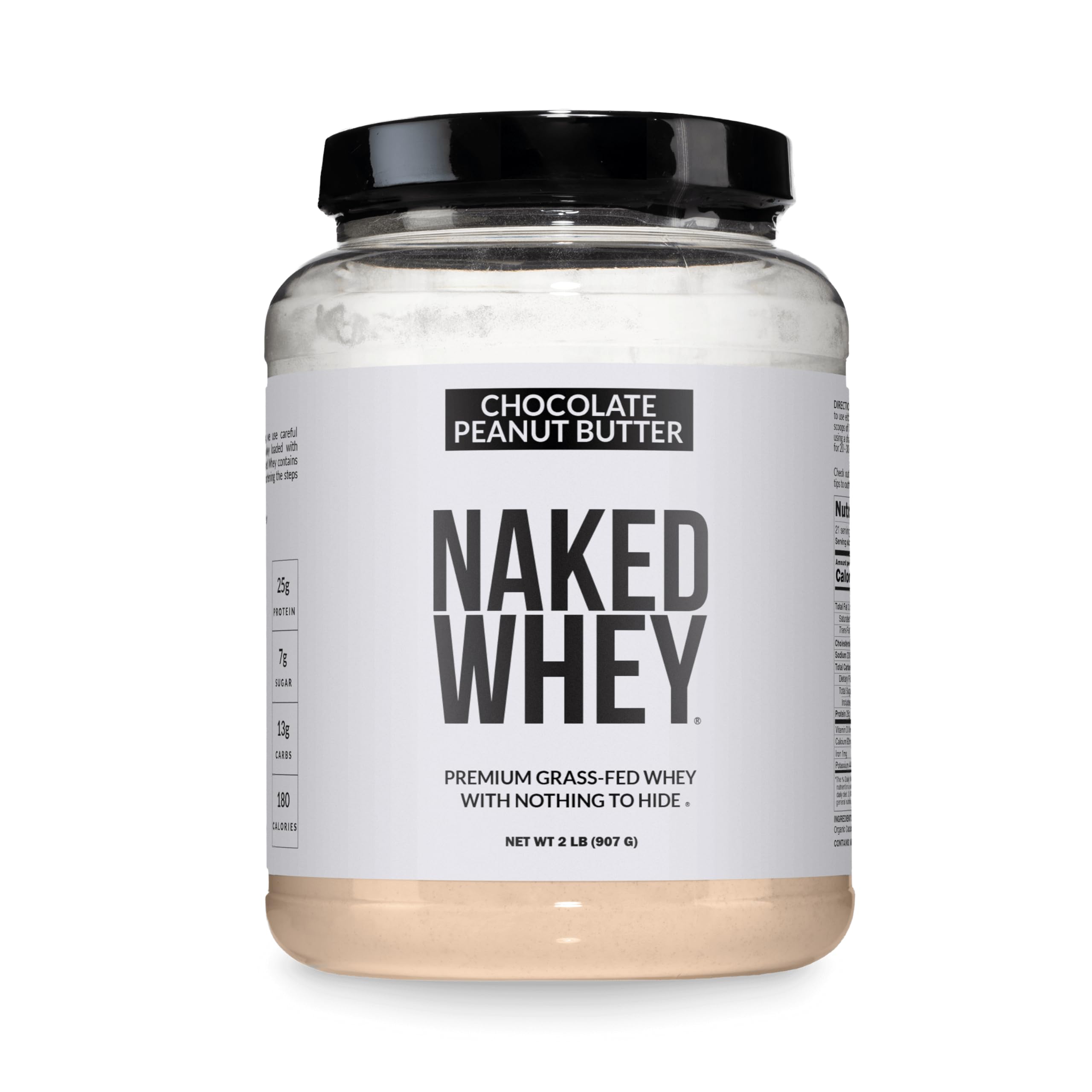 NAKED Whey Protein Powder - Grass-Fed, Non-GMO, Gluten-Free