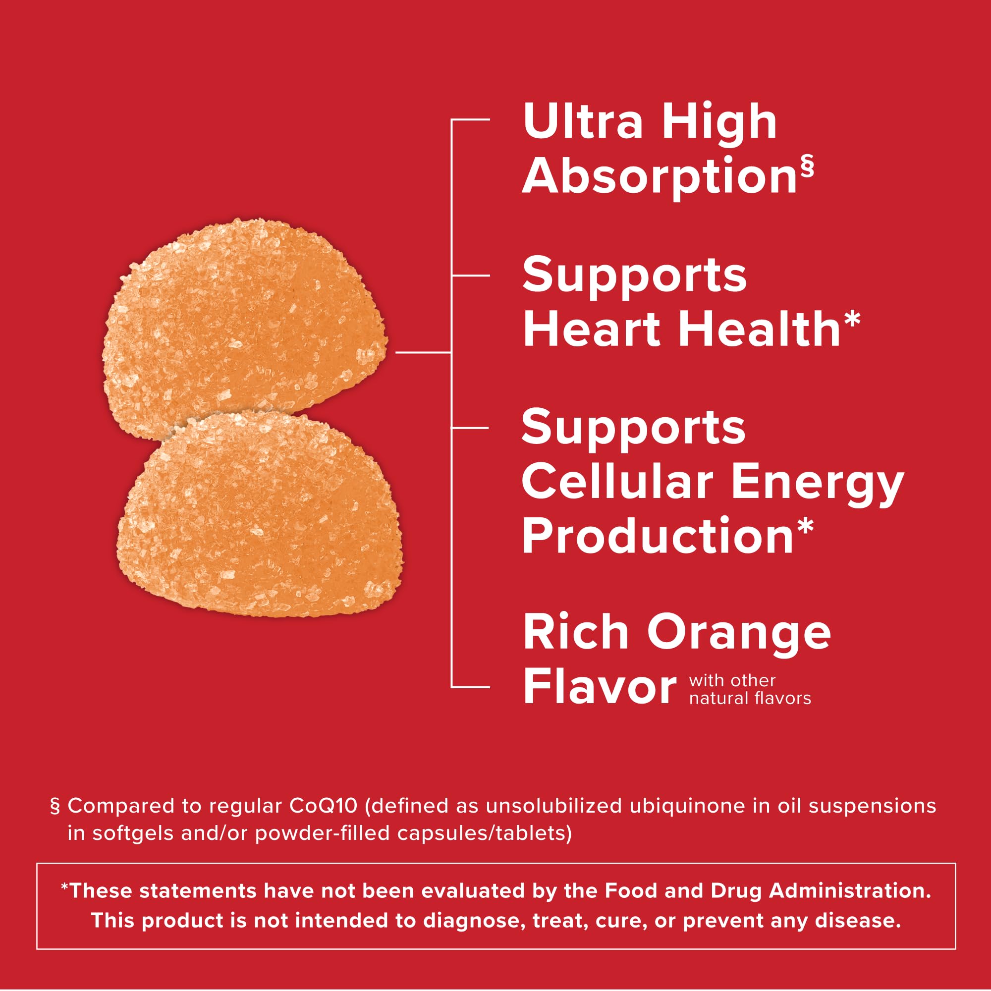Qunol CoQ10 Gummies 100mg Ultra High Absorption

