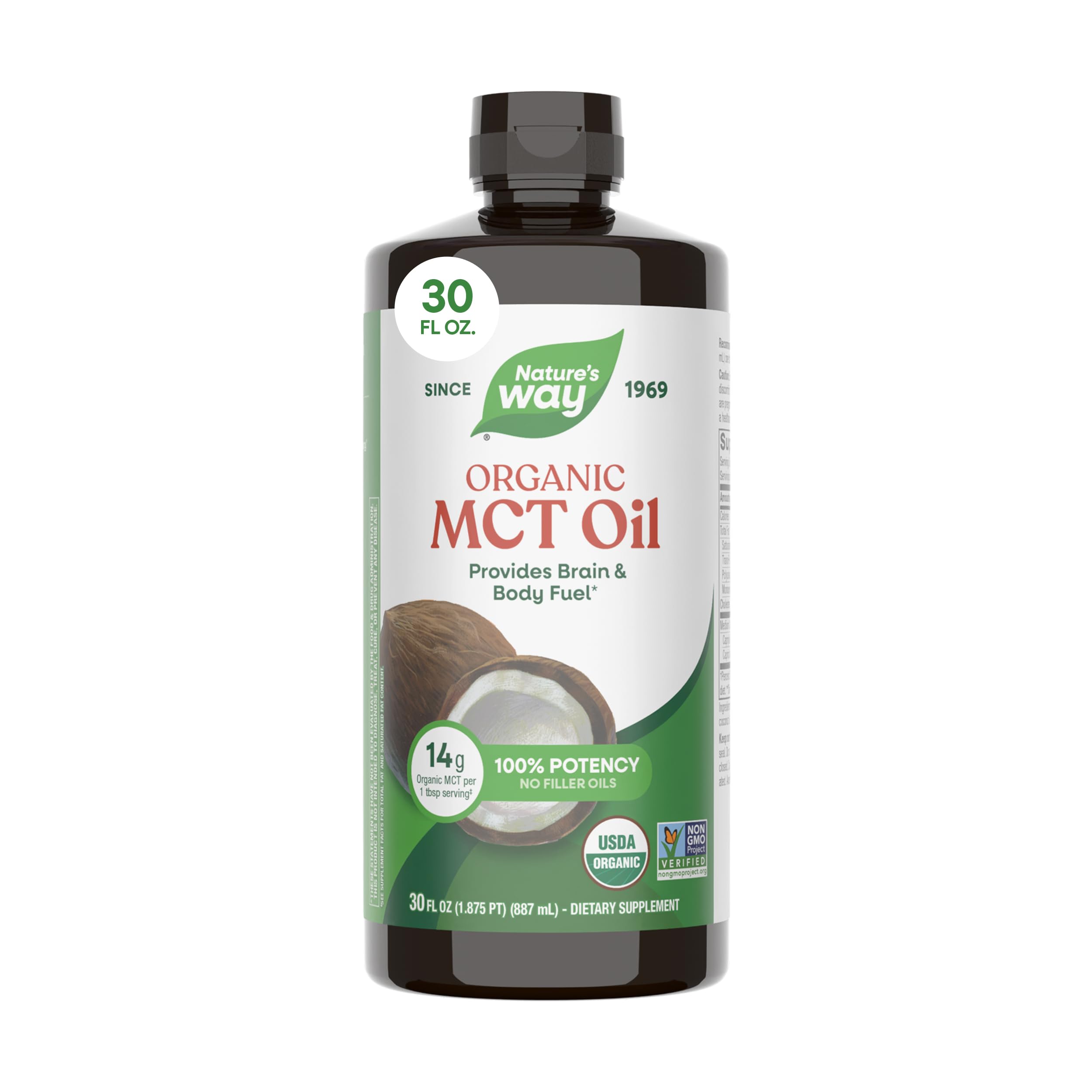 Nature's Way Organic MCT Oil – Keto Friendly

