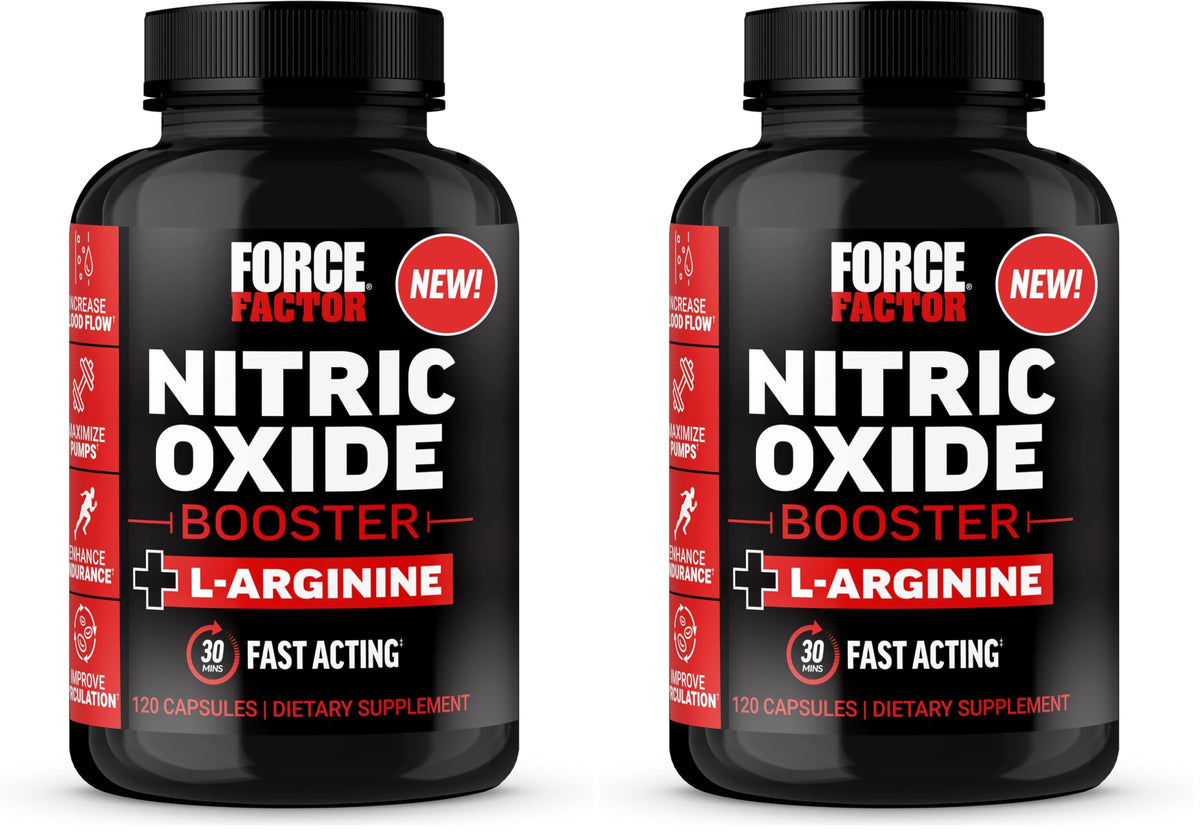 Force Factor Nitric Oxide Booster with Nitrosigine, L-Arginine & L-Citrulline