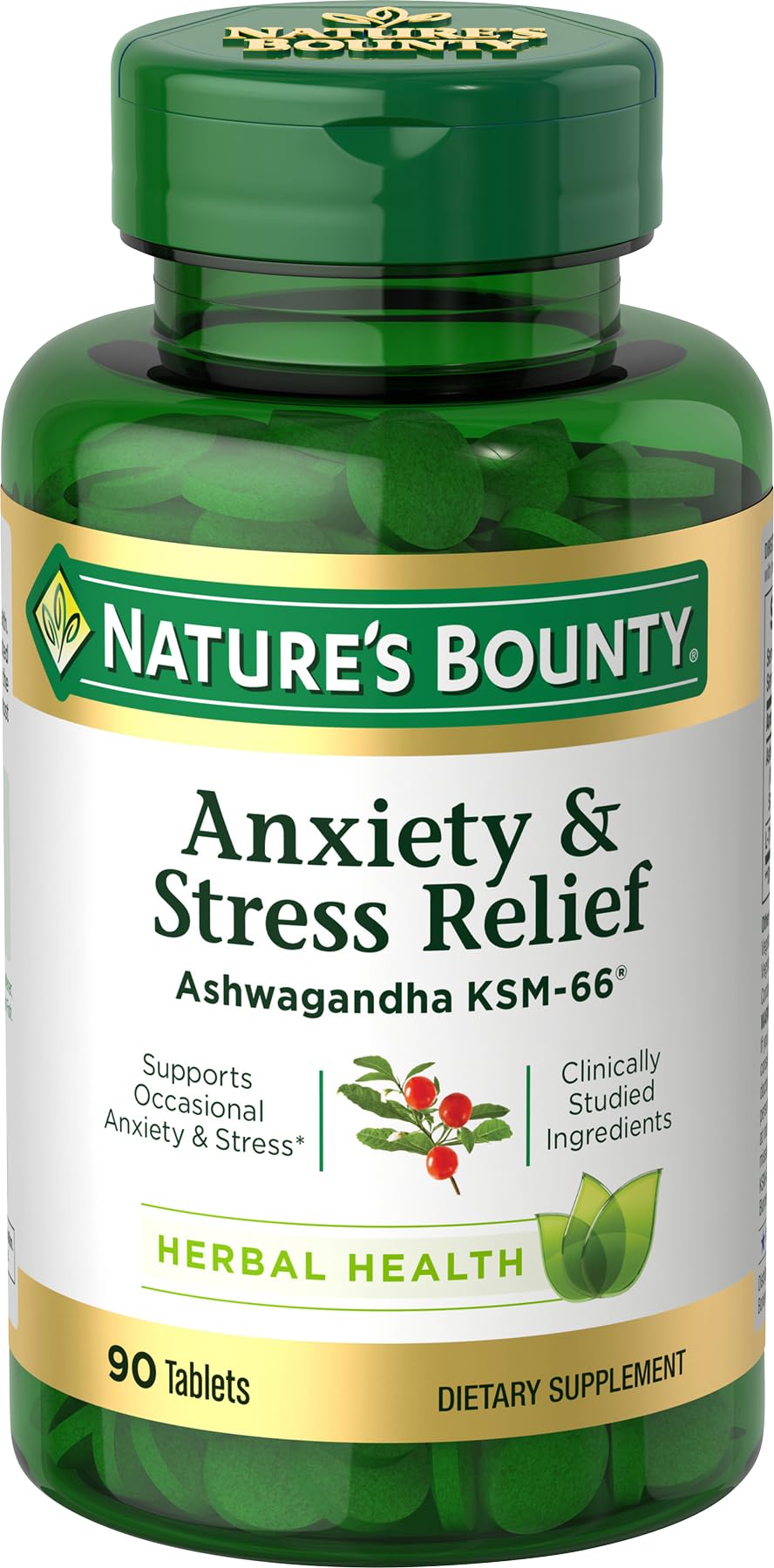 Nature's Bounty Stress Relief Ashwagandha L-Theanine

