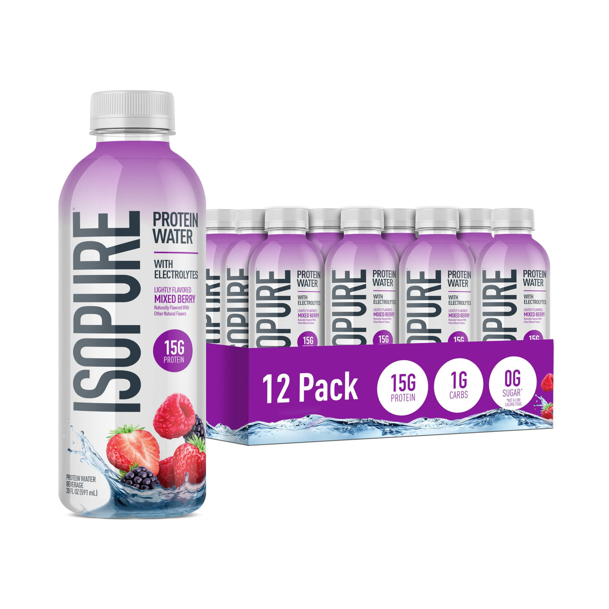 Isopure Clear Whey Isolate Protein Powder - Lactose Free, Gluten Free
