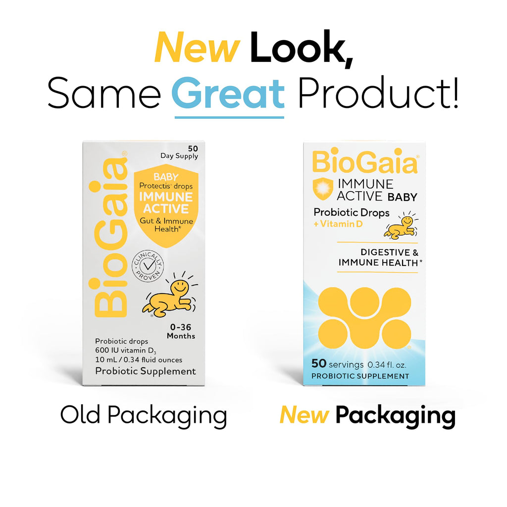 BioGaia Immune Active Baby Probiotic Drops with Vitamin D

