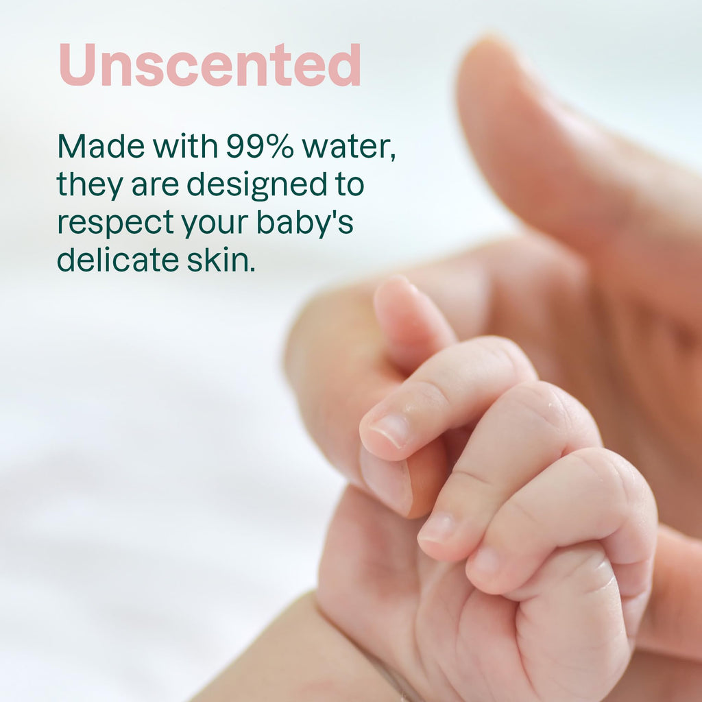 ATTITUDE Baby Water Wipes EWG Verified Unscented


