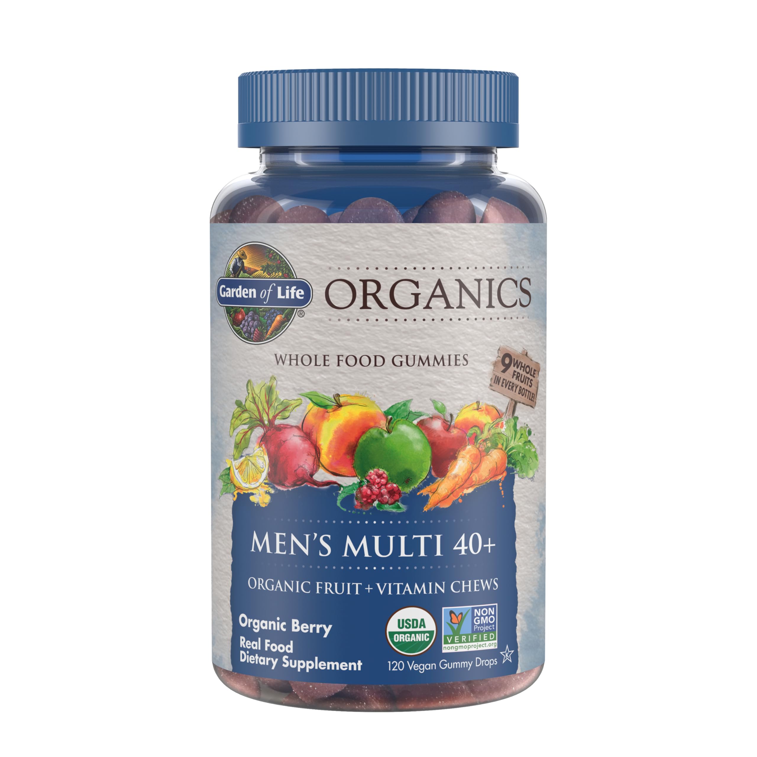 Gummies Garden of Life Organics Men 40+ Berry | Organic

