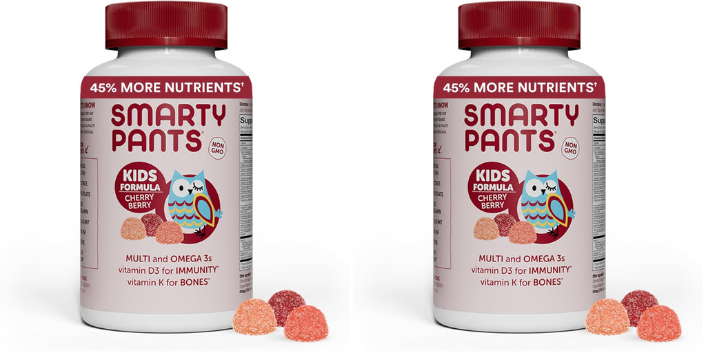 SmartyPants Kids Multivitamin Gummies with Omega-3 DHA/EPA - Gluten Free