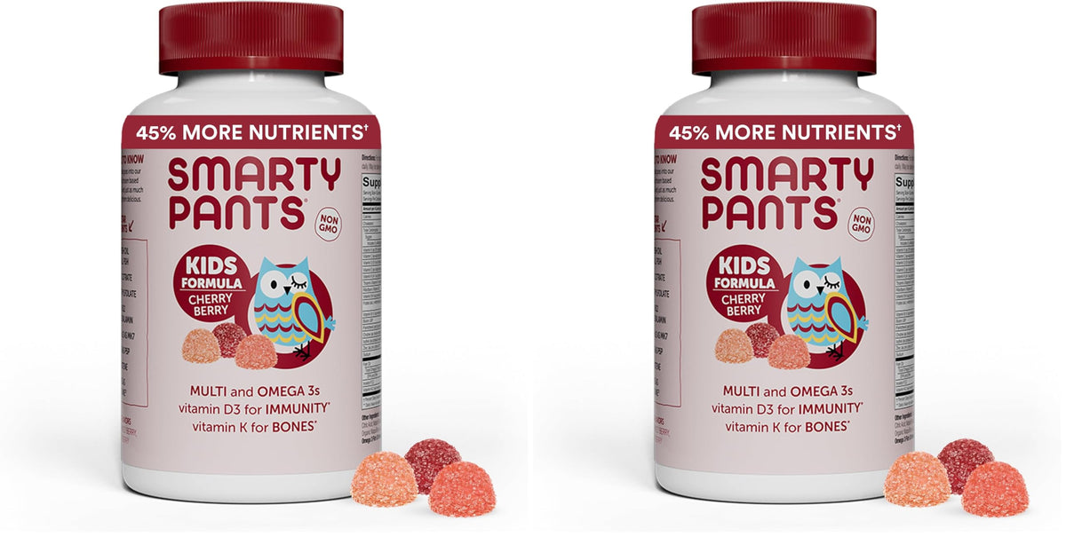 SmartyPants Kids Multivitamin Gummies with Omega-3 DHA/EPA - Gluten Free
