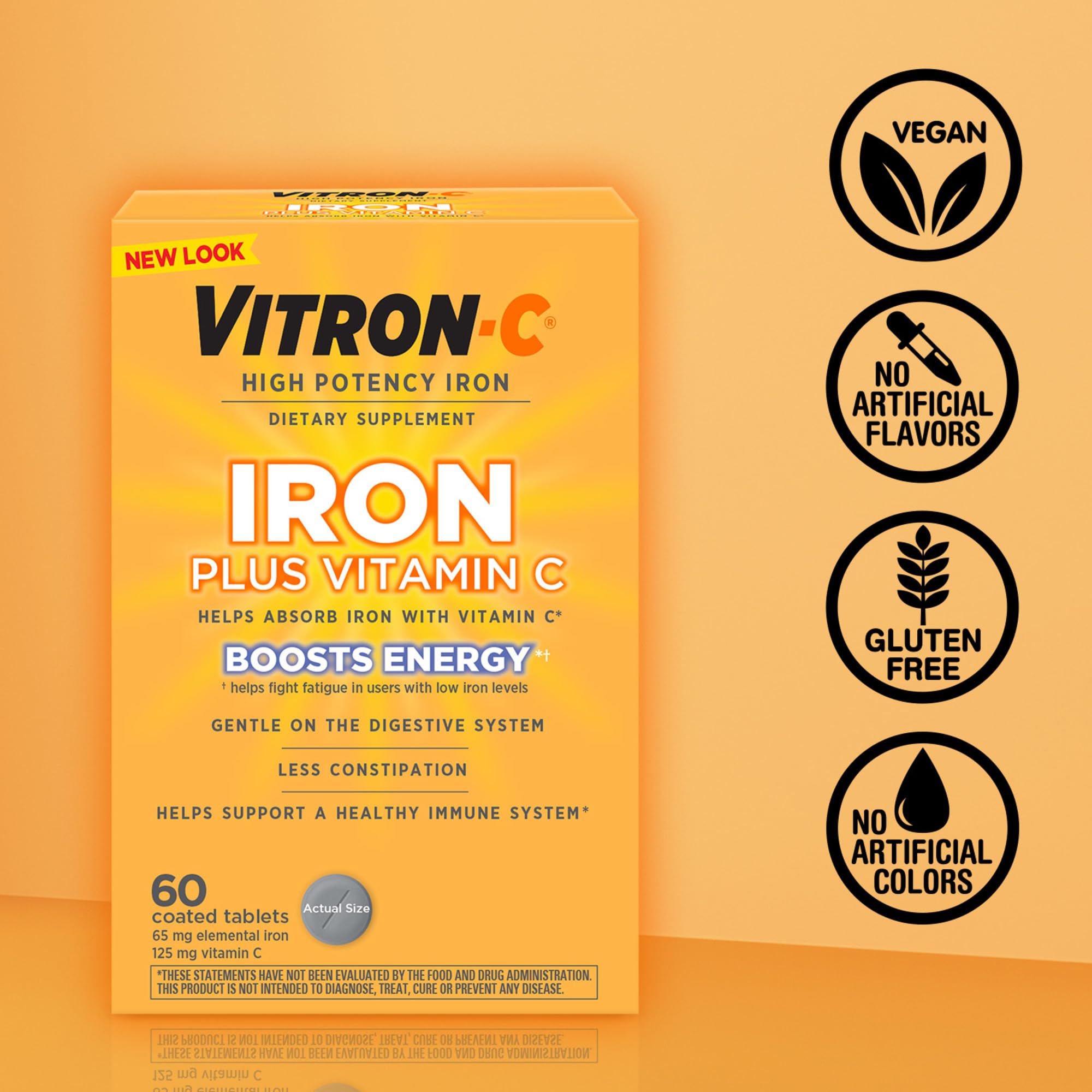 Vitron-C Iron Supplement with Vitamin C | High Potency

