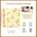 Beeswax Food Wrap Roll - Cut to Size, Plastic Free

