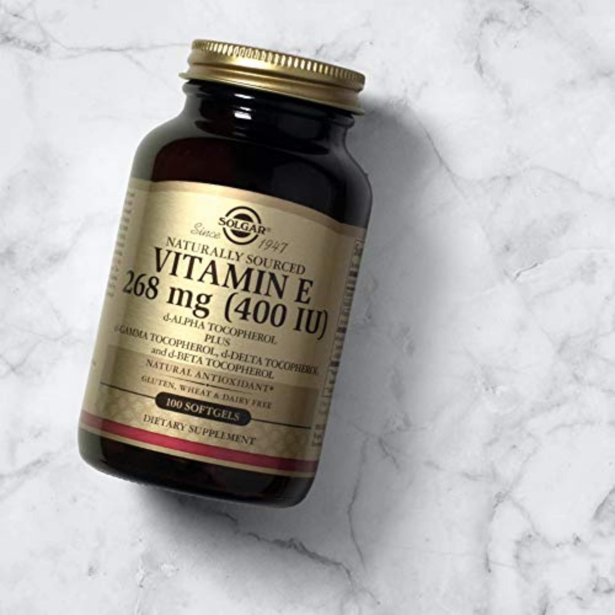 Solgar Vitamin E Softgels 400 IU Natural Antioxidant

