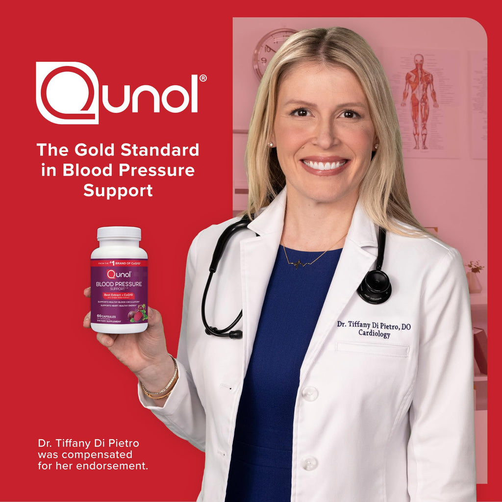 Qunol Beets 3-in-1 Blood Pressure Support CoQ10 & Grape Seed

