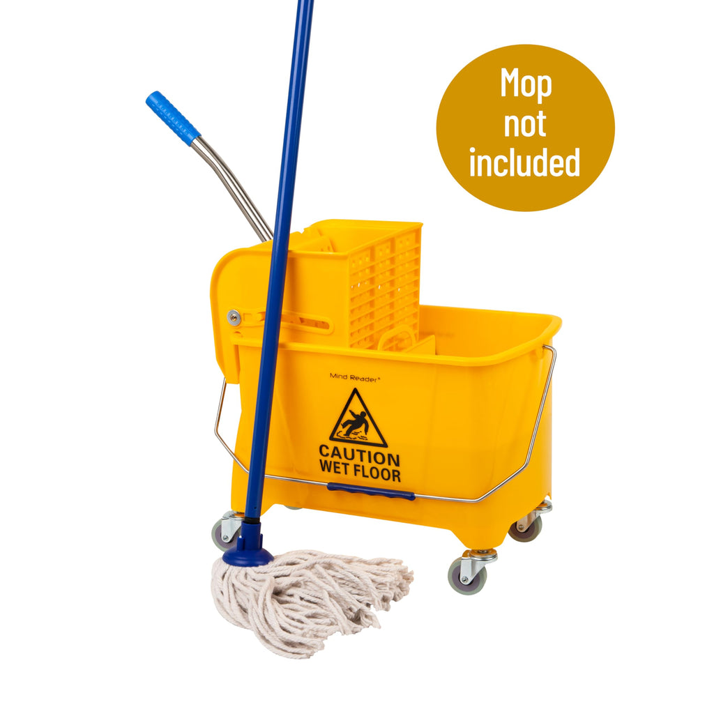 Mind Reader Mop Bucket with Wringer - 5.5 Gal

