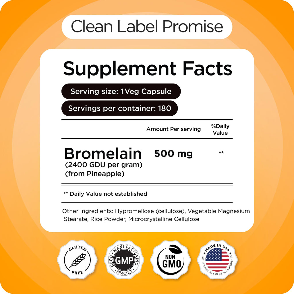 Balancebreens Bromelain 500mg Capsules – Joint Support

