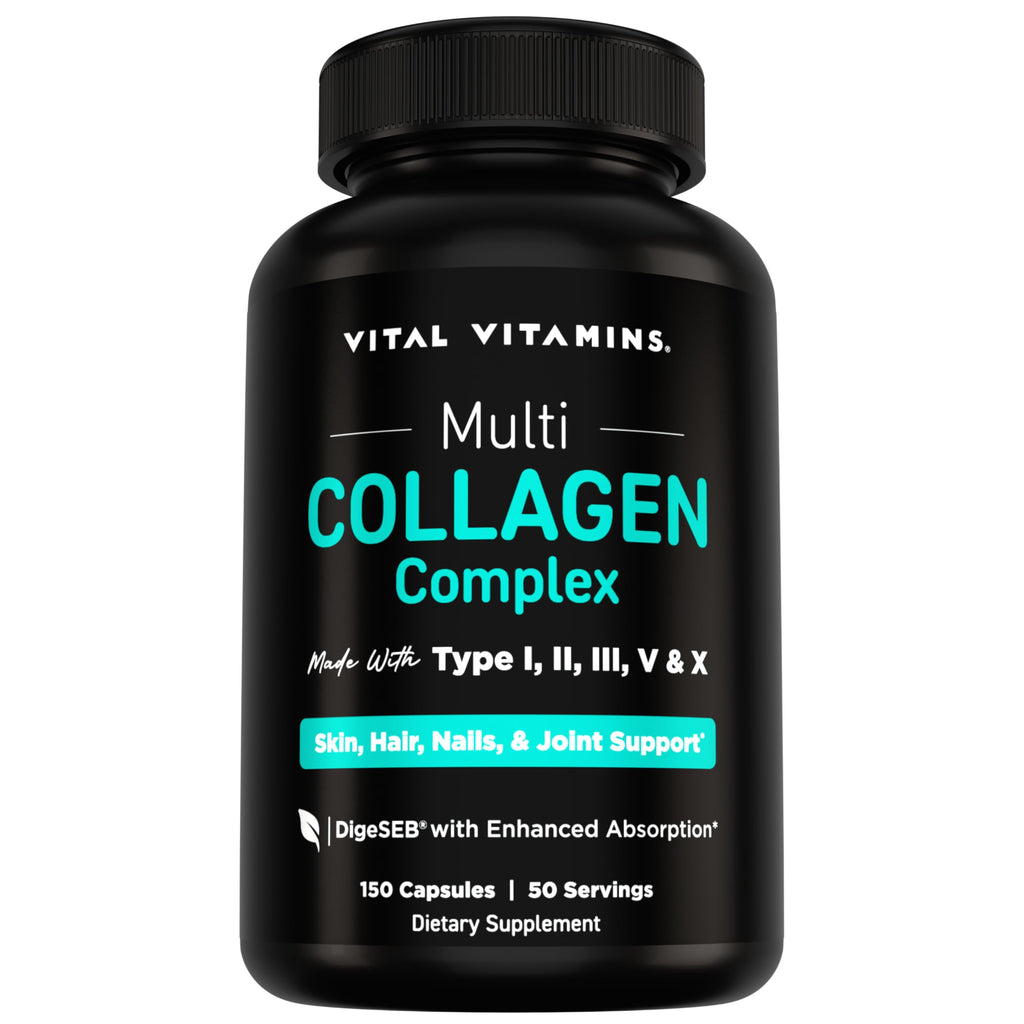 Multi Collagen Peptides Capsules by Vital Vitamins

