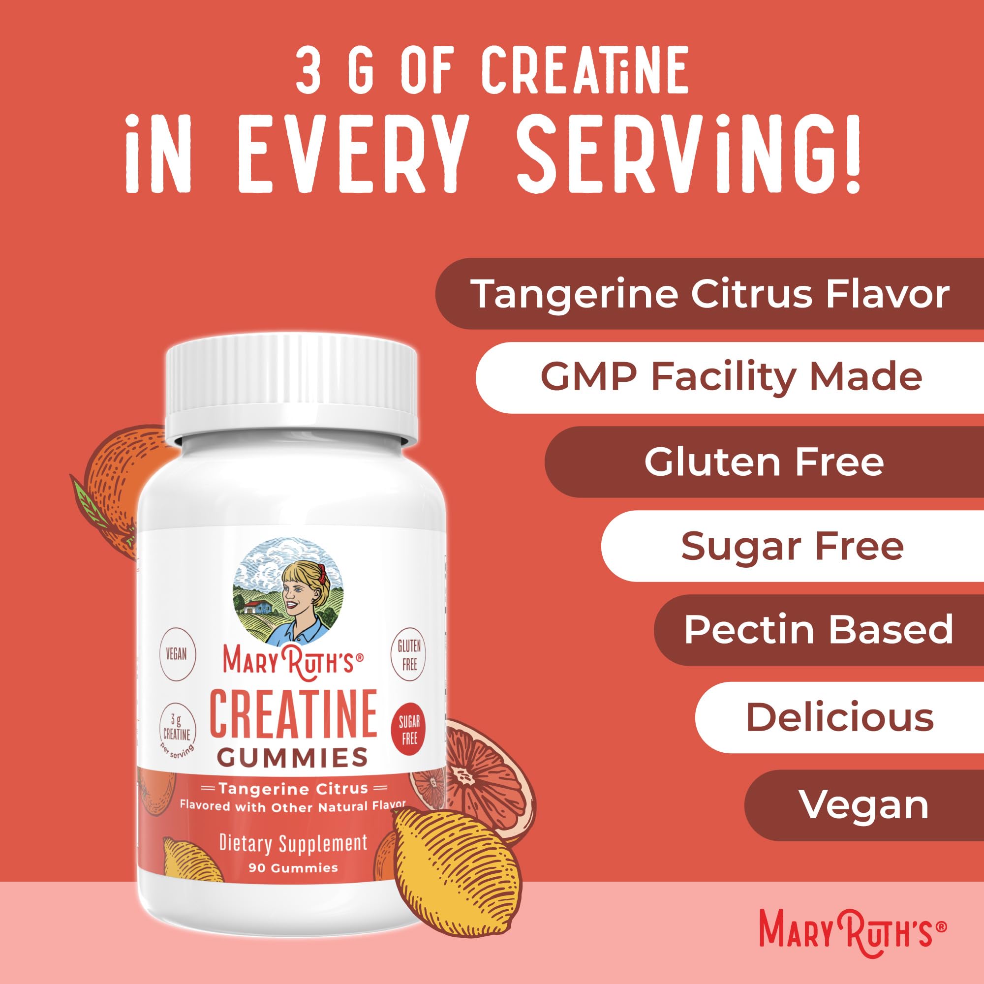 MaryRuth's Creatine Gummies for Daily Workout Support

