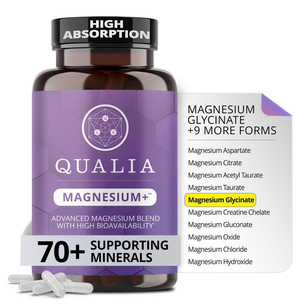 Qualia Magnesium Supplement - Multi-Form Magnesium for Sleep

