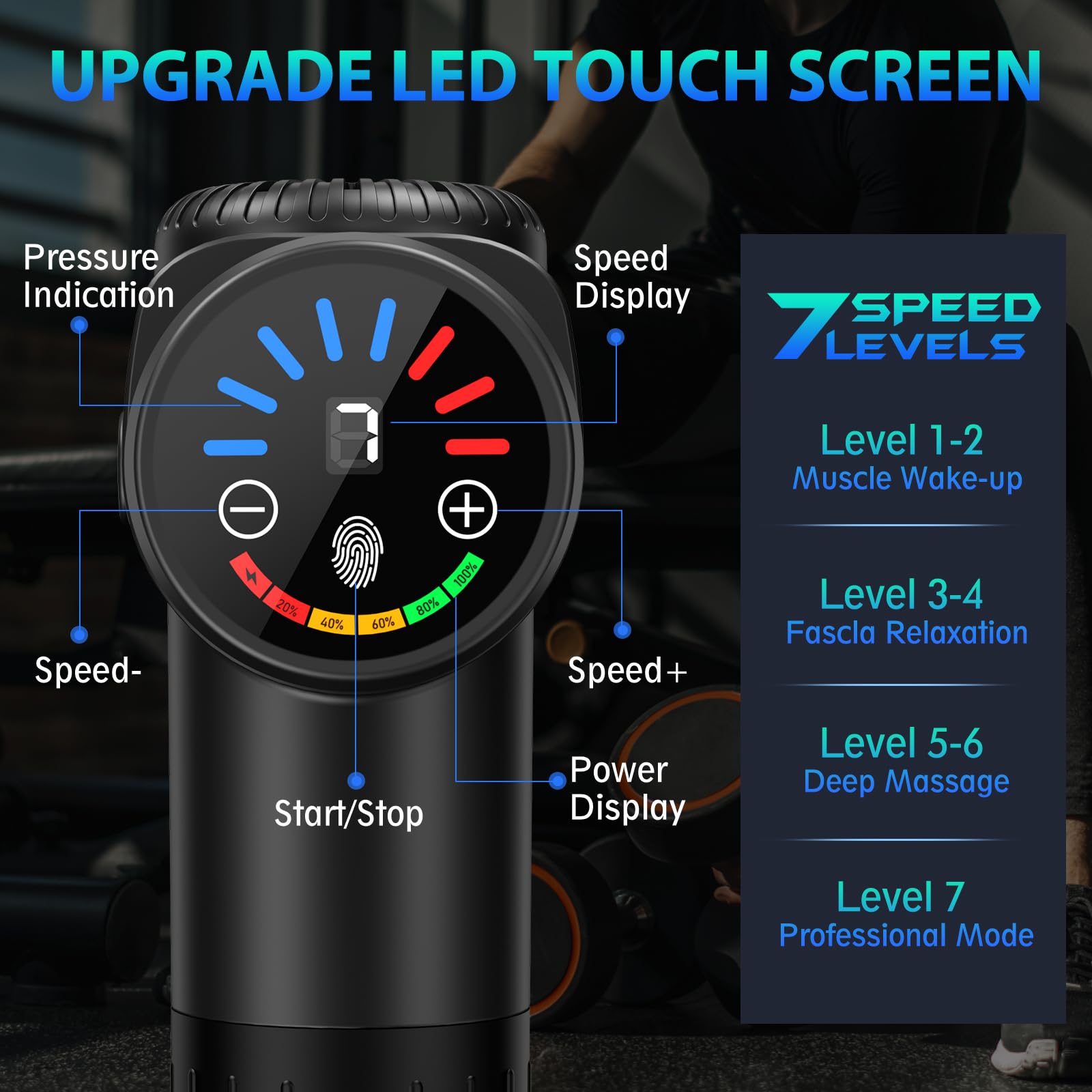 TOLOCO Massage Gun Deep Tissue Percussion Massager

