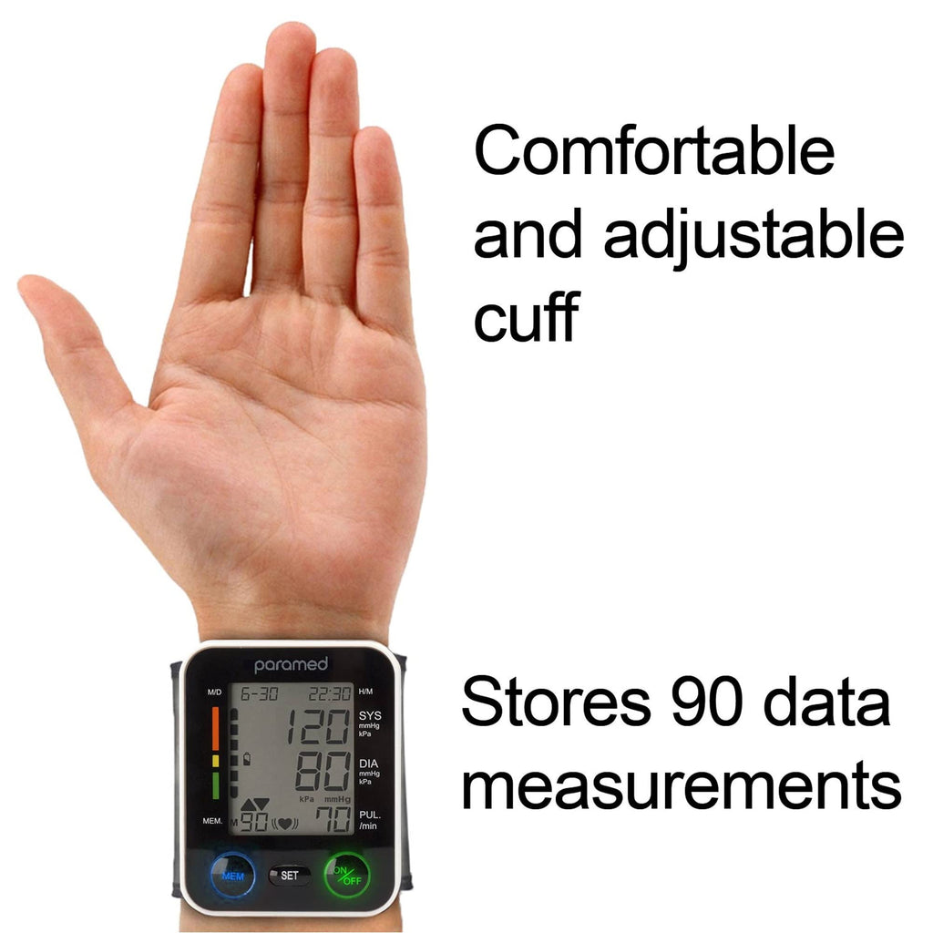 PARAMED Automatic Wrist Blood Pressure Monitor Kit


