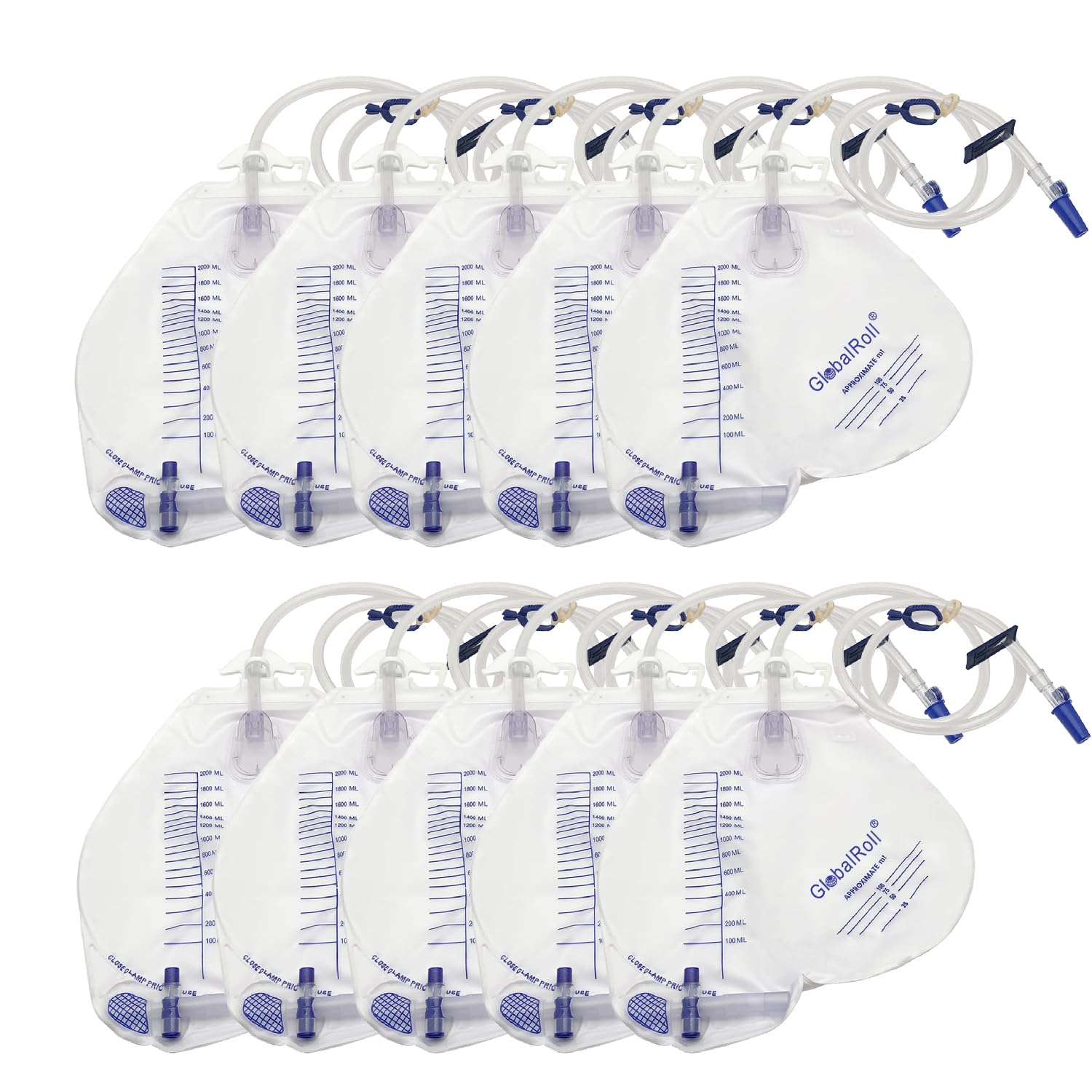Urinary Drainage Bag with Anti-Reflux Chamber for Home and Hospital Use