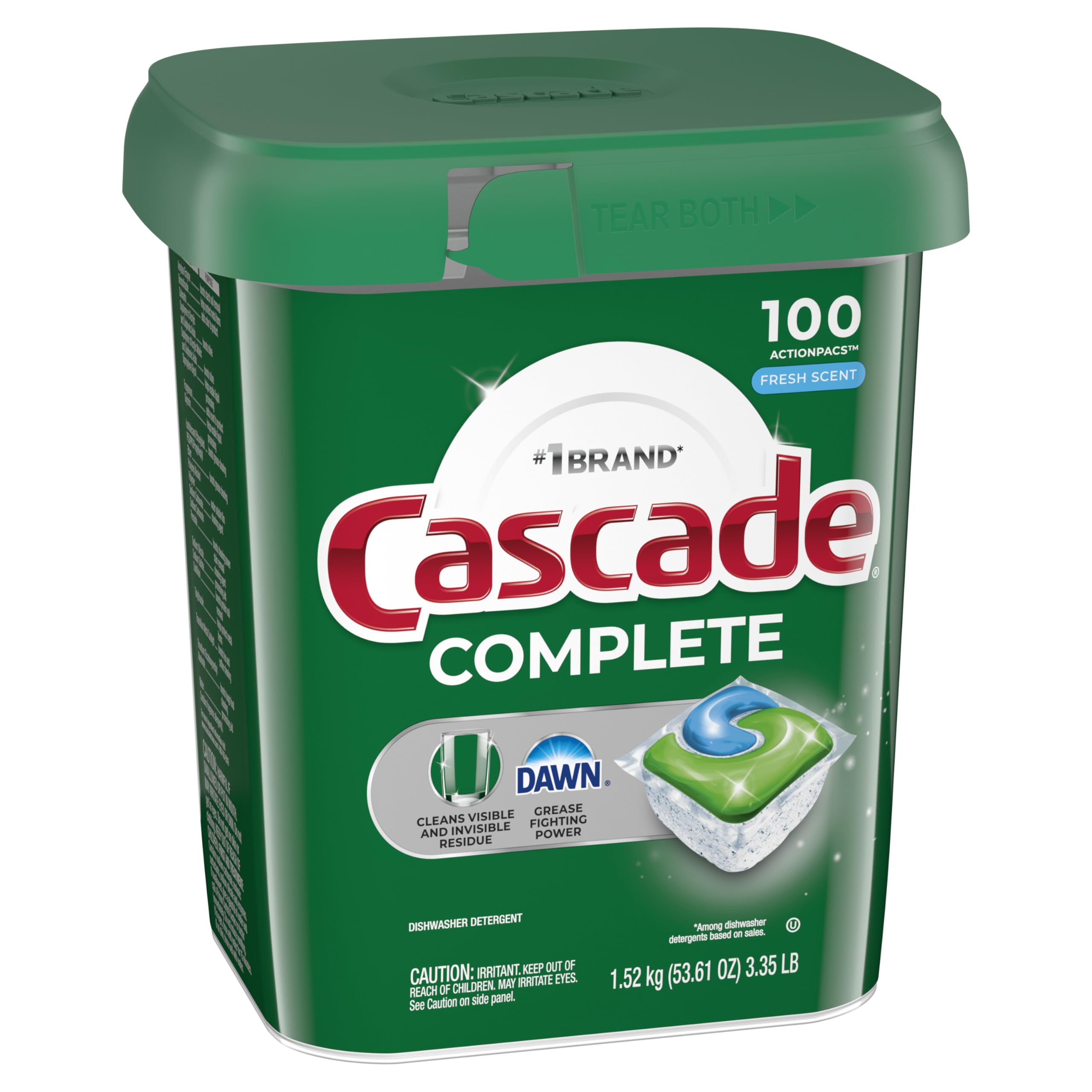 Cascade Complete Dishwasher Pods - Fresh Scent Phosphate-Free

