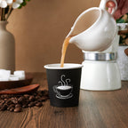 TOPVALUE Disposable Paper Cups for Hot and Cold Drinks

