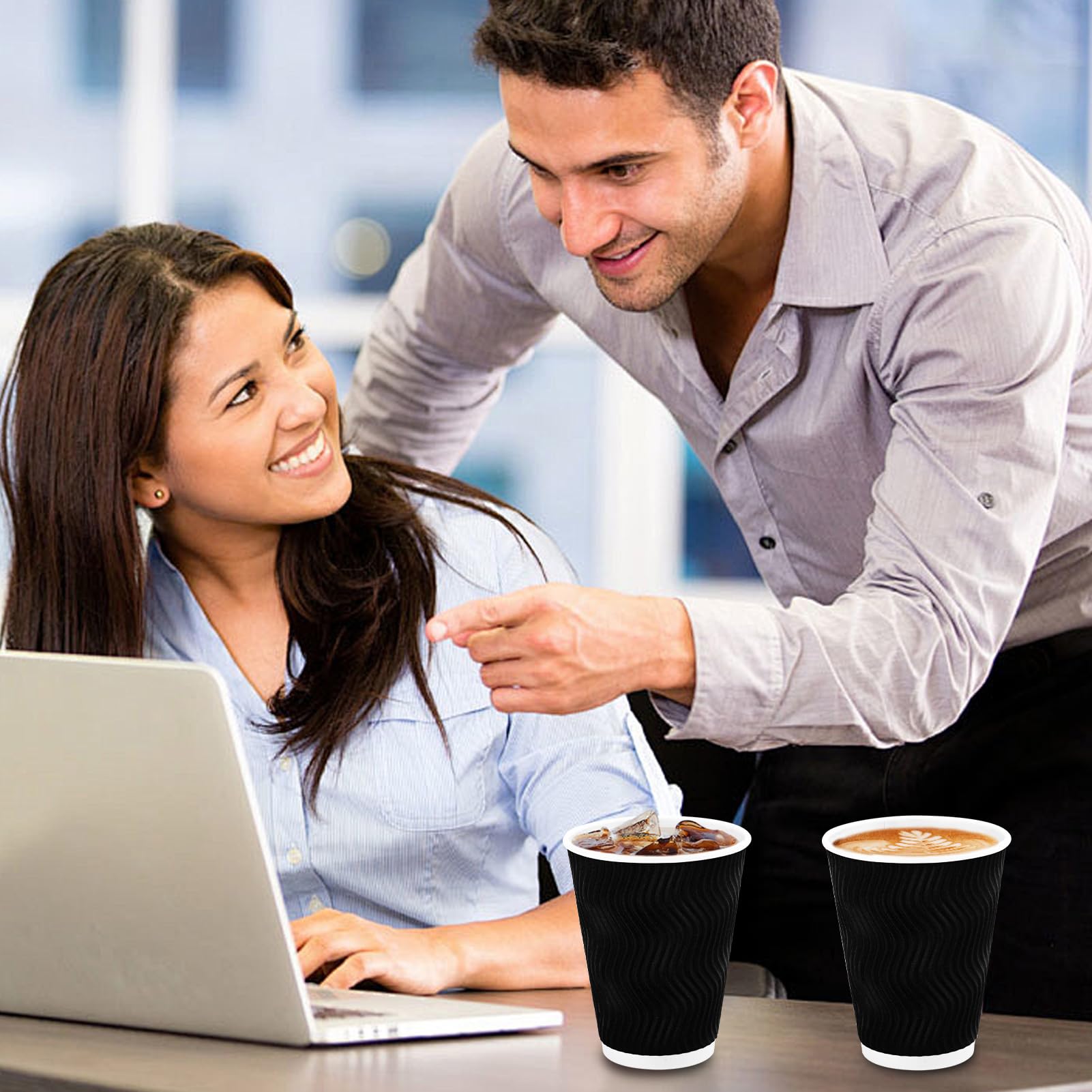 Lamosi Disposable Paper Coffee Cups

