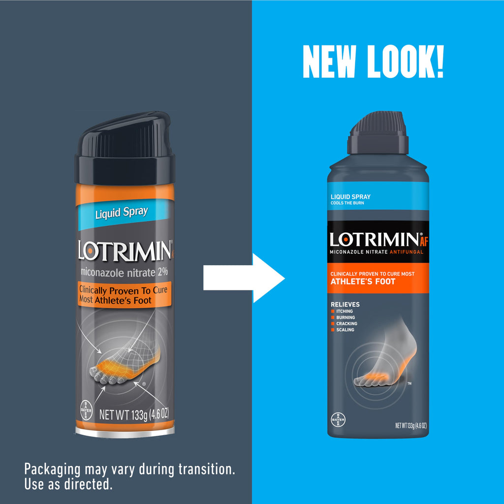 Lotrimin AF Athlete's Foot Liquid Spray 2% Miconazole Nitrate

