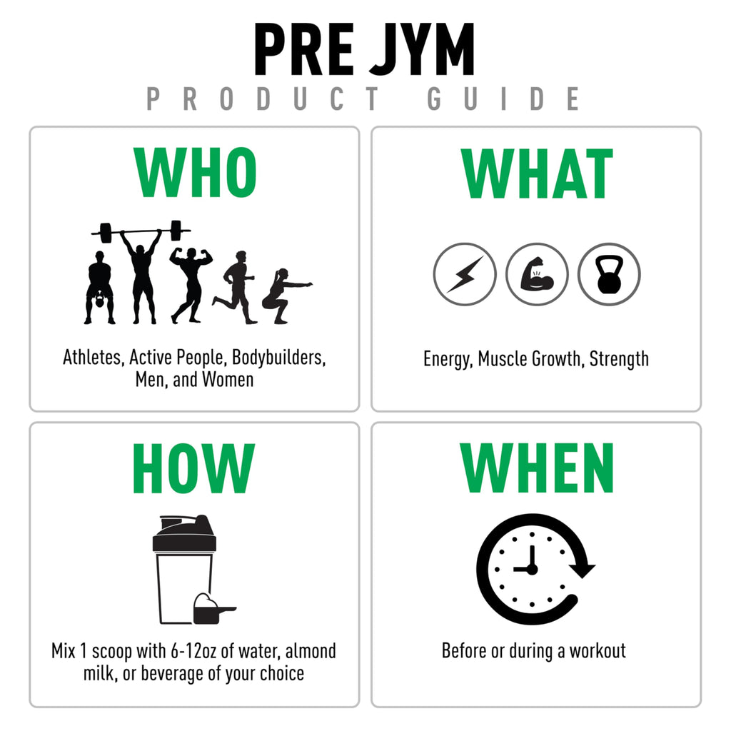Pre Workout Powder by JYM Supplement Science for Strength

