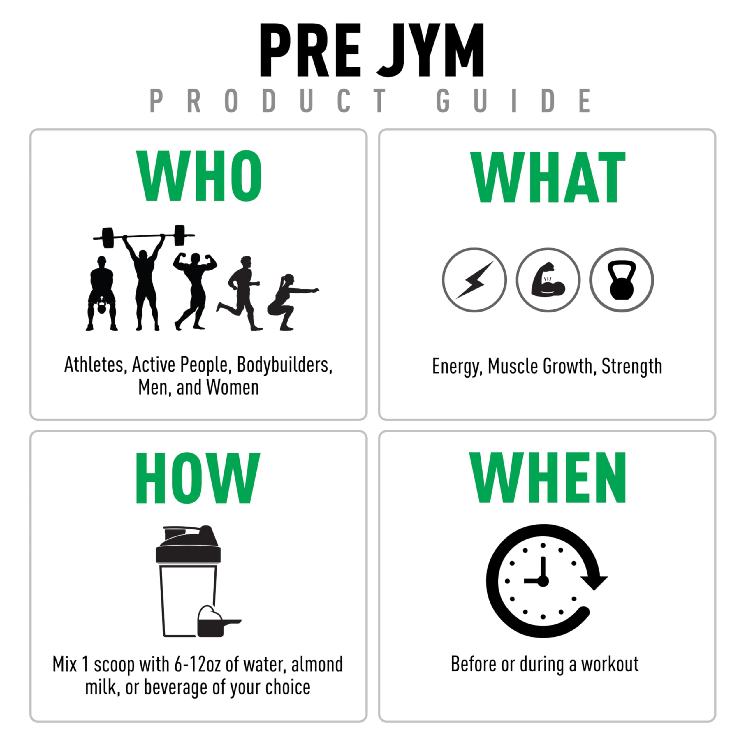 Pre Workout Powder by JYM Supplement Science for Strength

