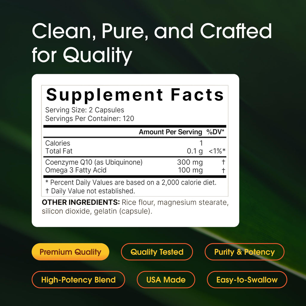 NatureBell CoQ10 Supplement for Heart Health and Energy

