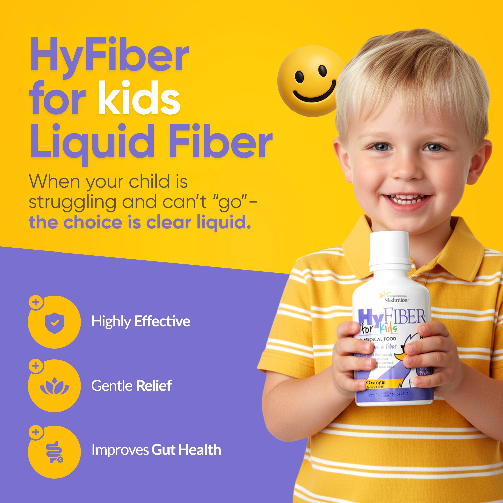 Medtrition HyFiber Liquid Fiber for Kids - Prebiotic

