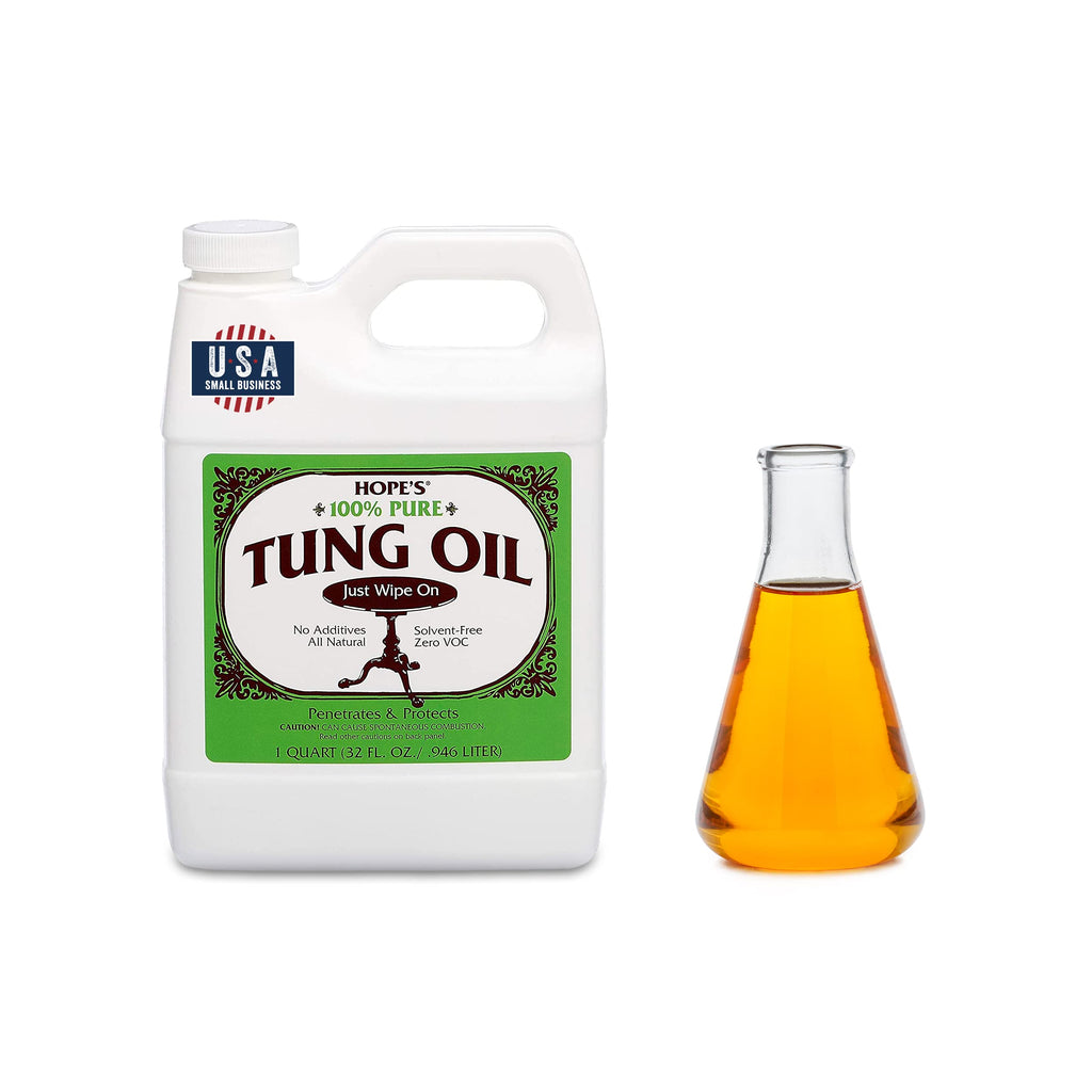 Tung Oil Wood Finish by Hope's – Food Safe & Waterproof

