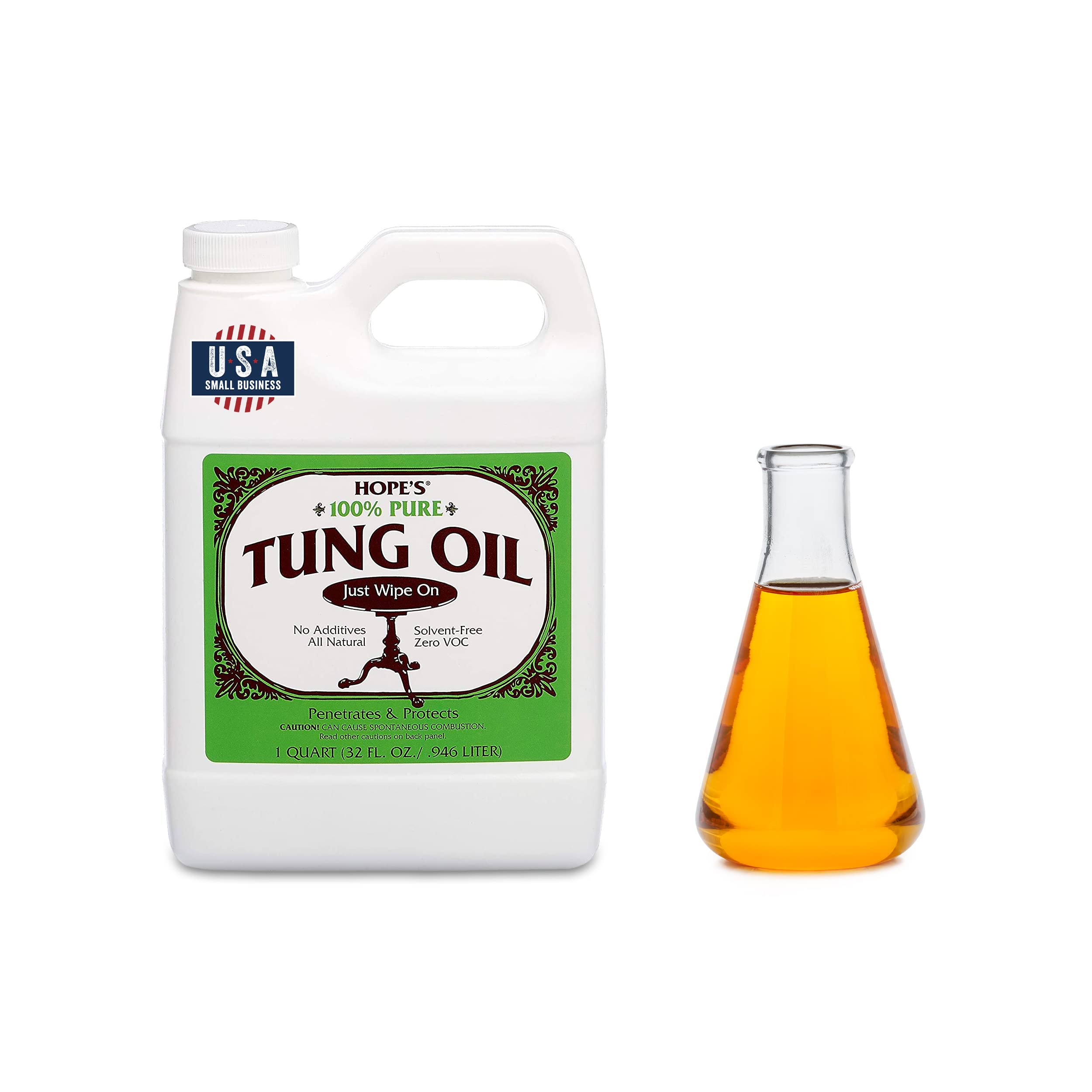 Tung Oil Wood Finish by Hope's – Food Safe & Waterproof

