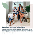 Reel Premium Bamboo Toilet Paper 3-Ply Unbleached

