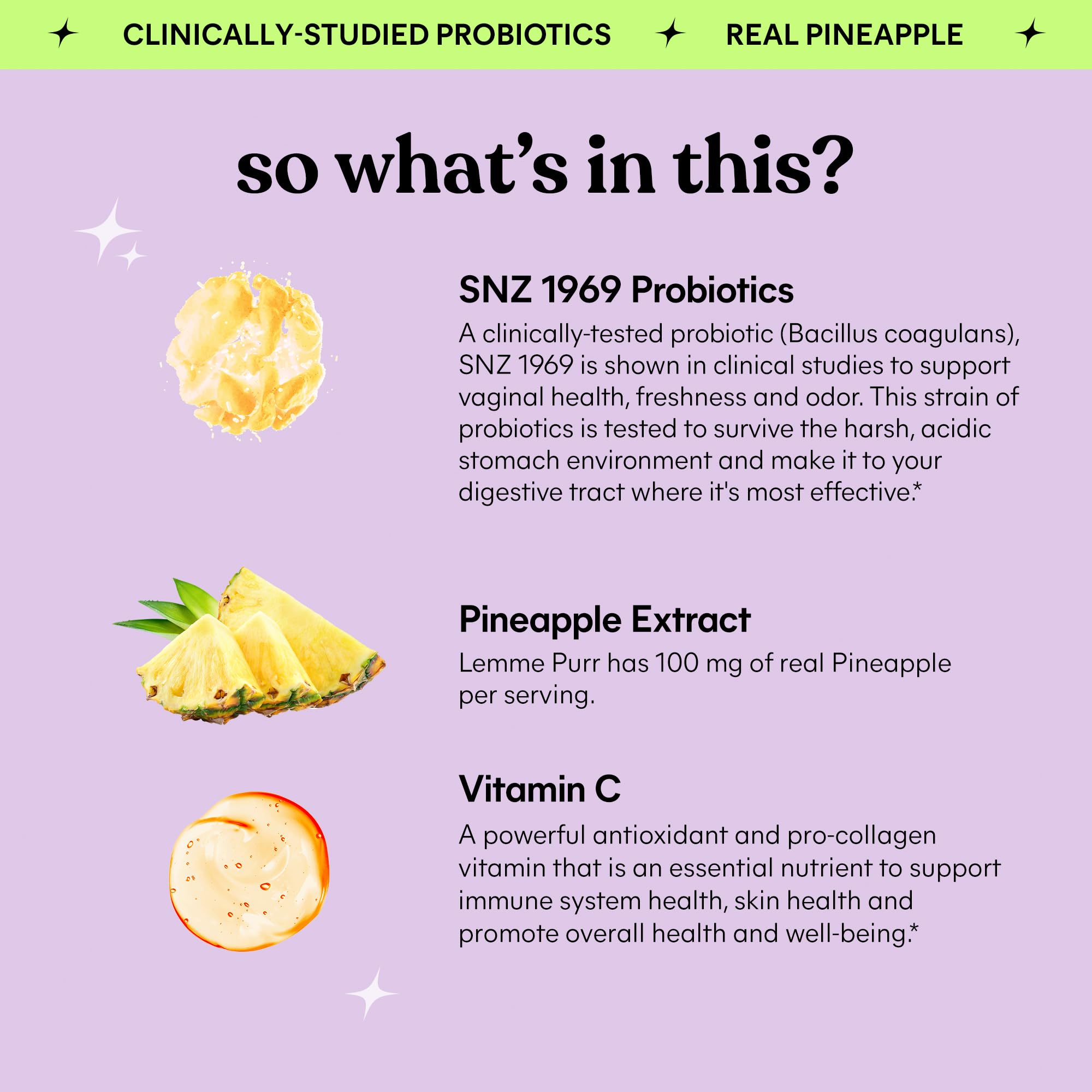 Lemme Purr Vaginal Probiotic Gummies - pH Balance

