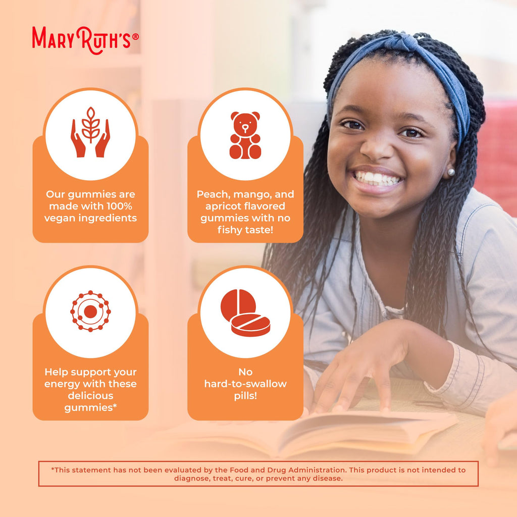 MaryRuth Organics Vegan Omega 3-6-7-9 Gummies

