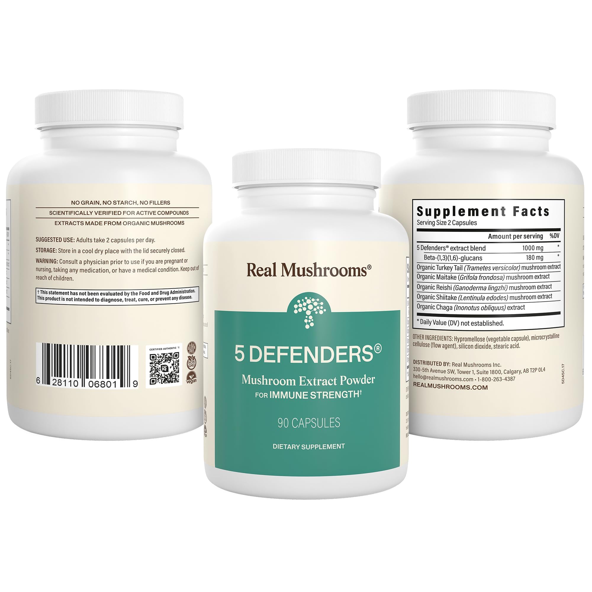Adaptogenic Mushroom Complex Capsules by Real Mushrooms

