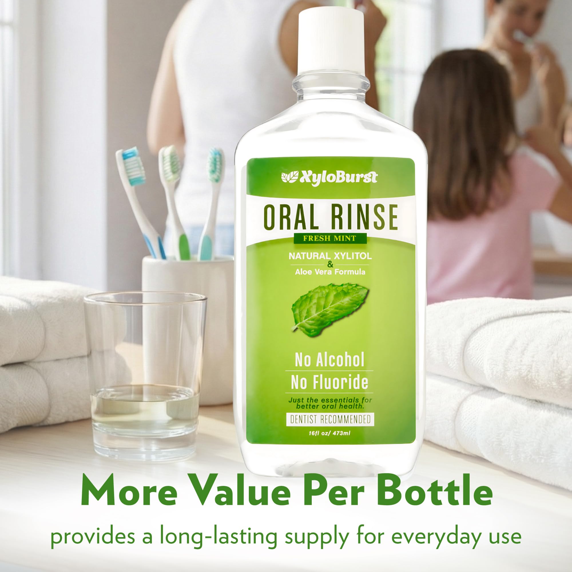 Xyloburst Xylitol Mouthwash - Alcohol-Free & Fluoride-Free

