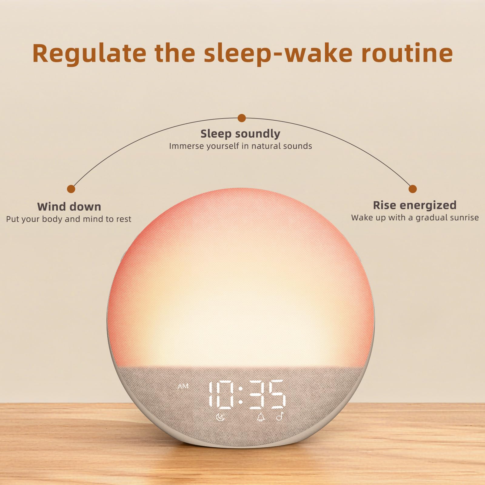 Sunrise Alarm Clock with Noise Machine and Bluetooth Speaker

