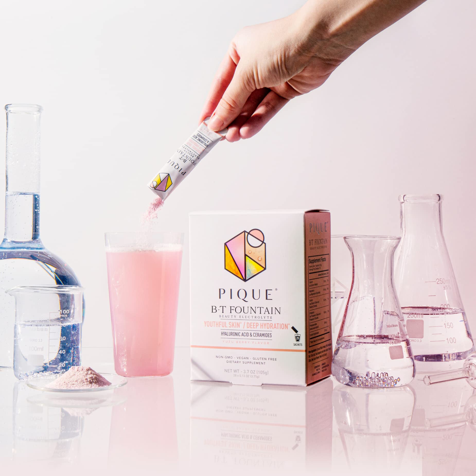 PIQUE Fountain Beauty Electrolyte Powder for Hydration


