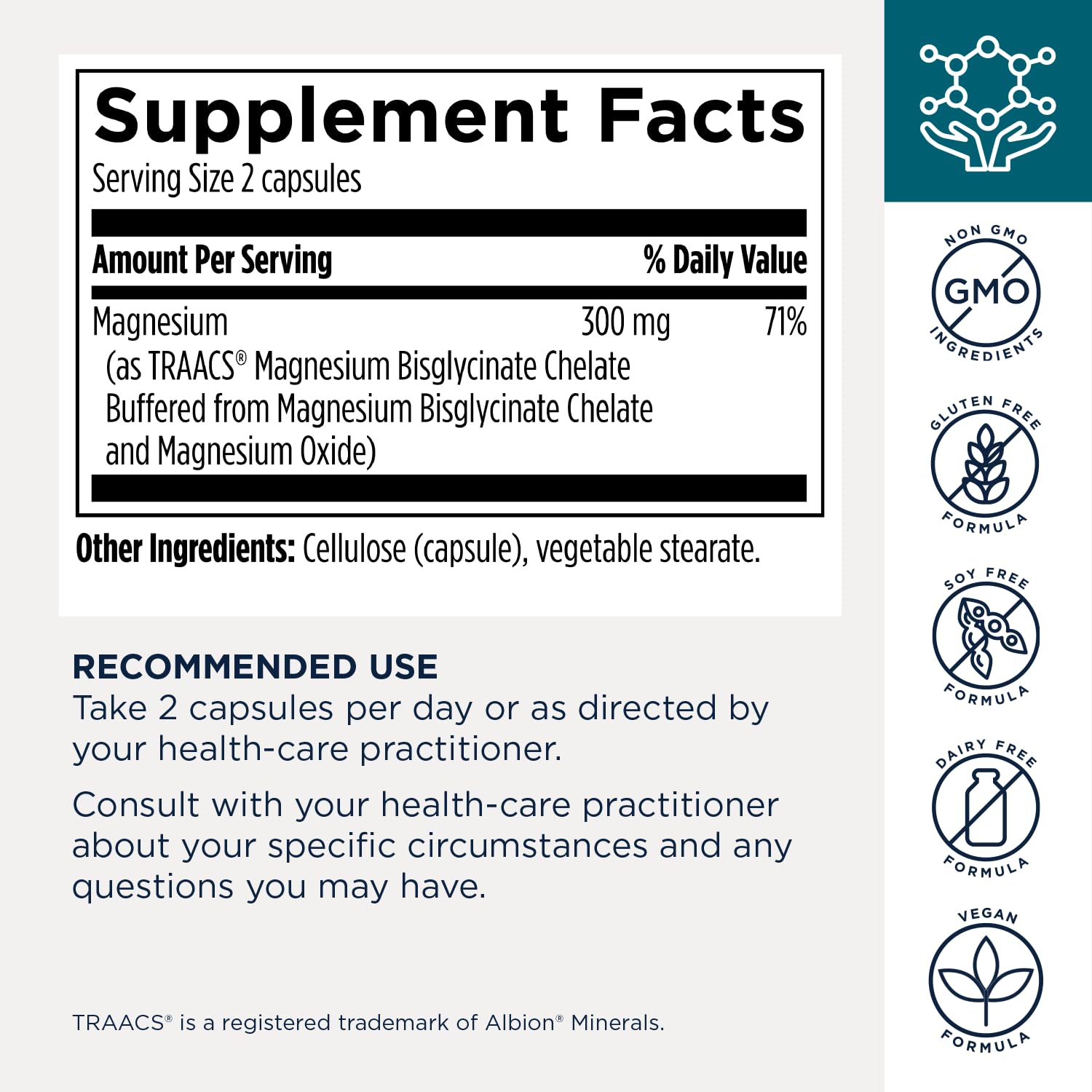 Magnesium Glycinate Complex by Designs for Health | High Absorption

