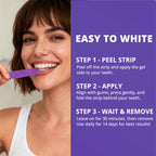 SAKYPRORAL Purple Teeth Whitening Strips - Enamel Safe


