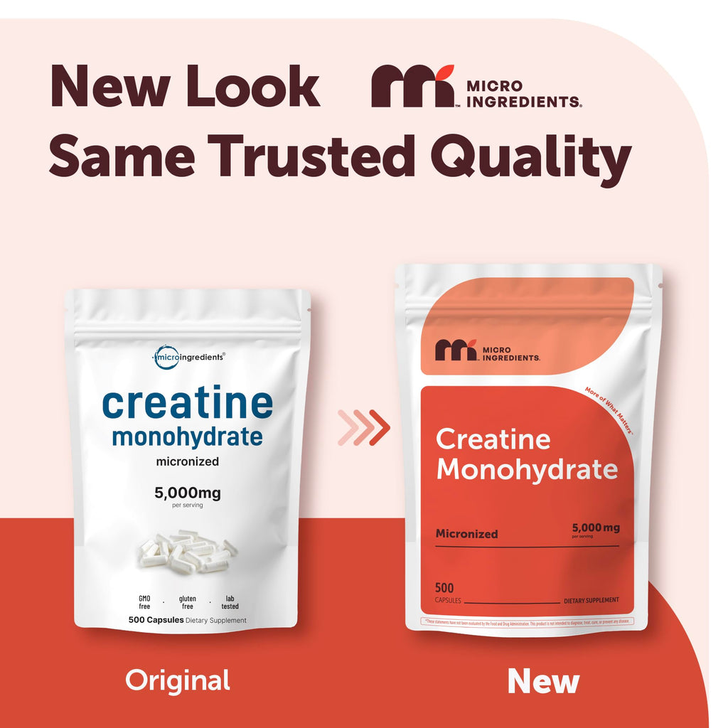 Micro Ingredients Creatine Monohydrate Capsules | Micronized

