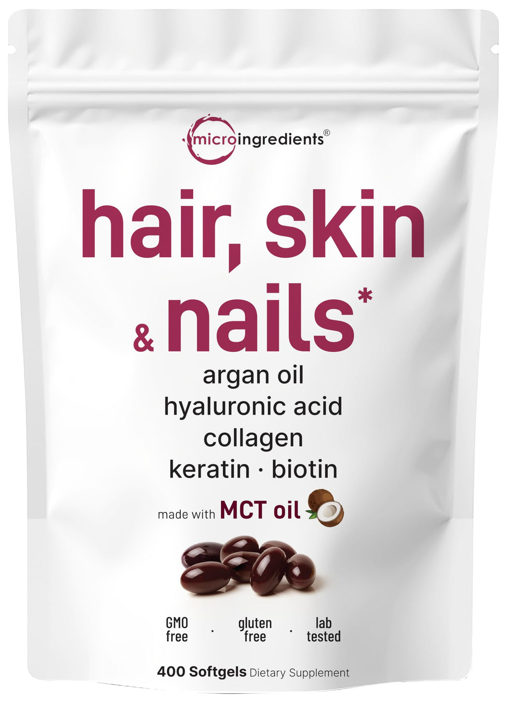 Micro Ingredients Hair Skin and Nails Vitamins


