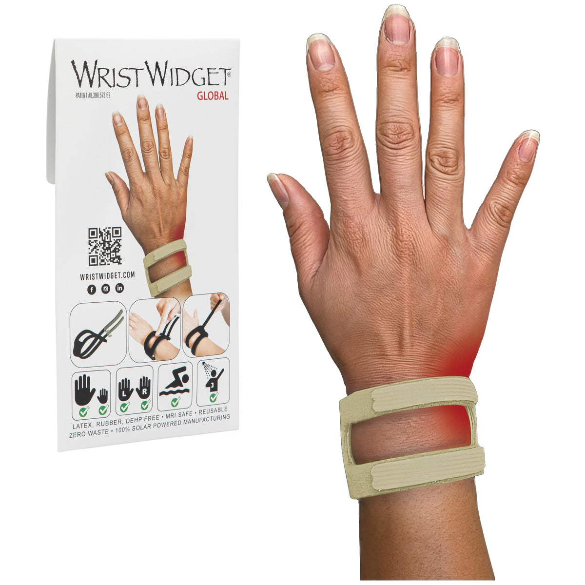 WristWidget Wrist Brace for TFCC Tears - Water Safe