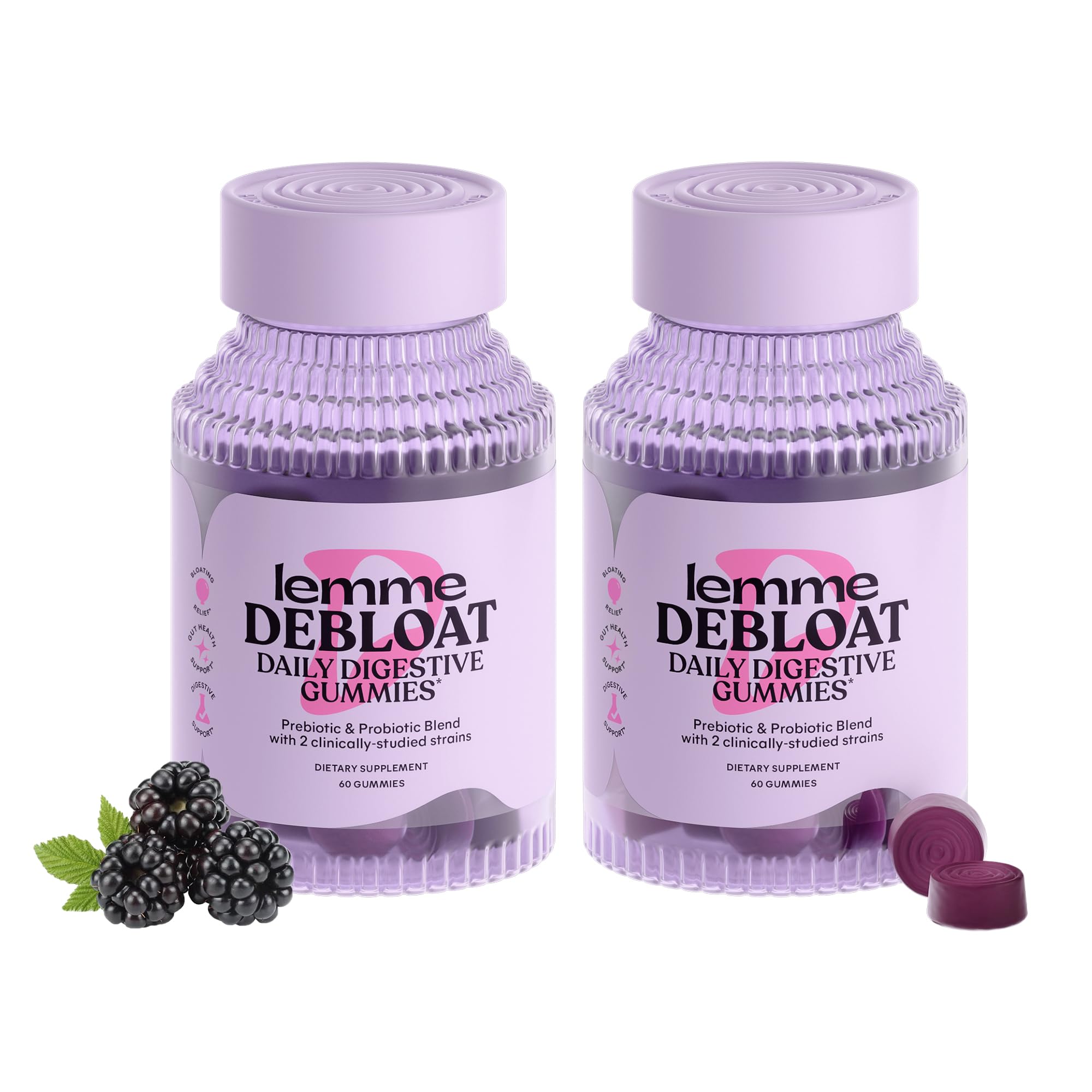 Lemme Debloat Probiotic Gummies with Prebiotic


