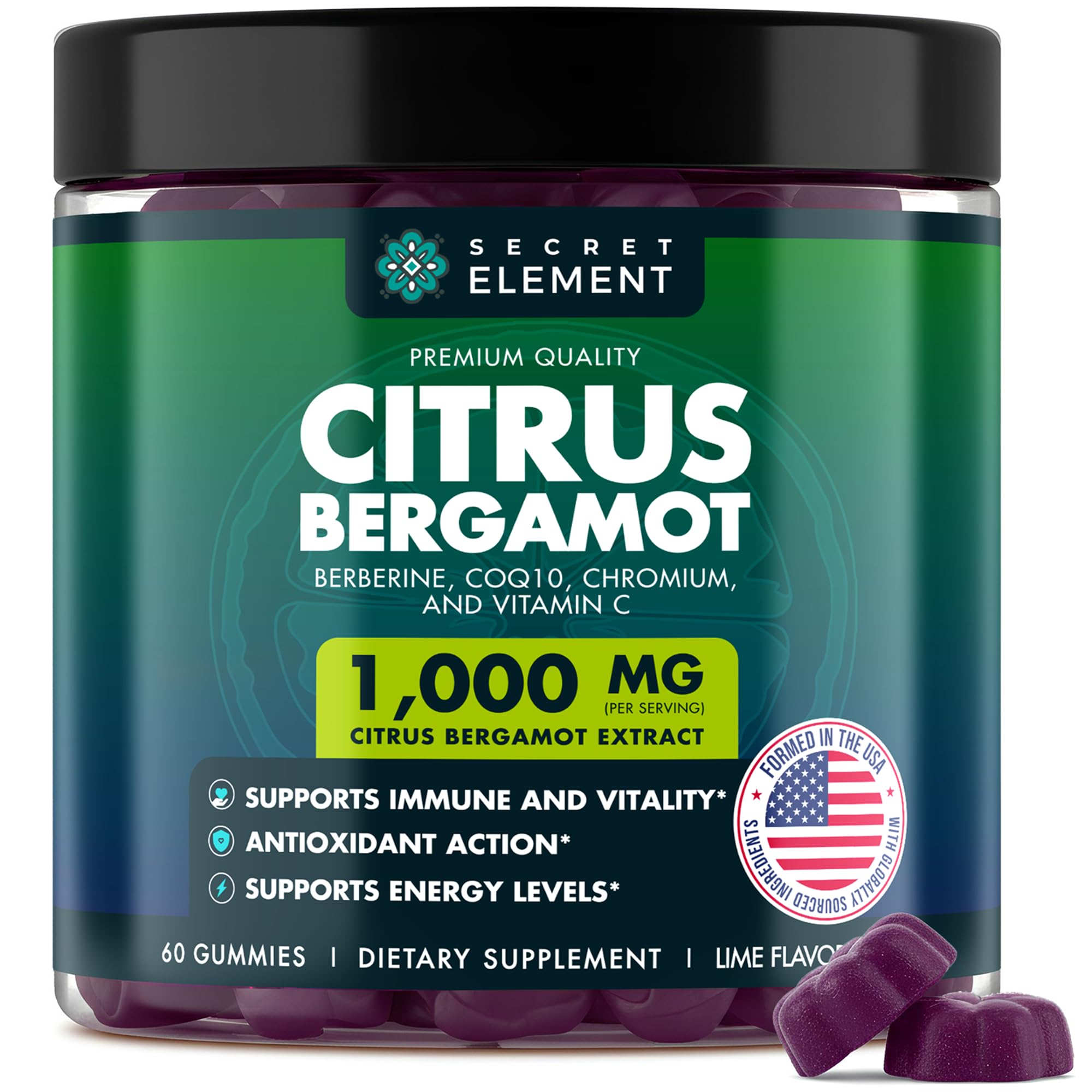 Citrus Bergamot Polyphenol Complex Dietary Supplement for Daily Wellness
